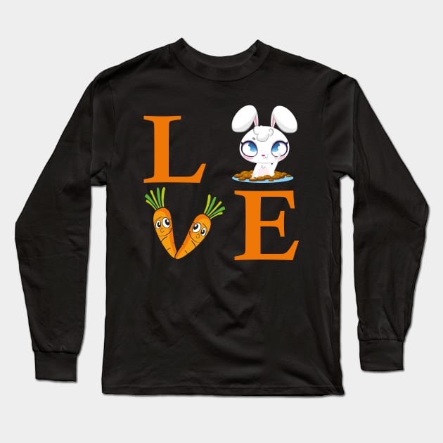 love rabbit Long Sleeve T-Shirt by youki
